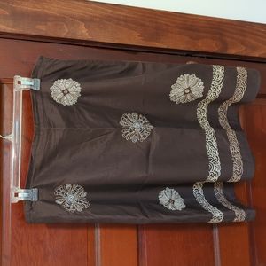 Vintage Ann Taylor Loft Silk Skirt - 12